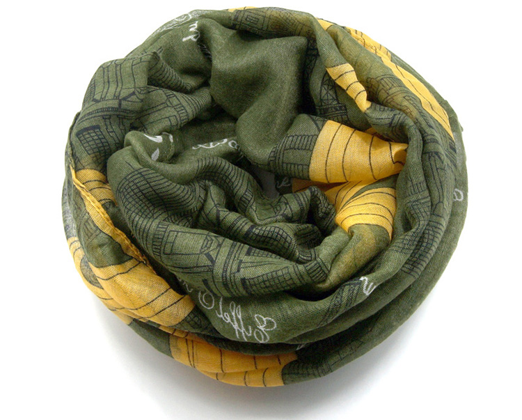 Wholesale vintage polyester silk scarf