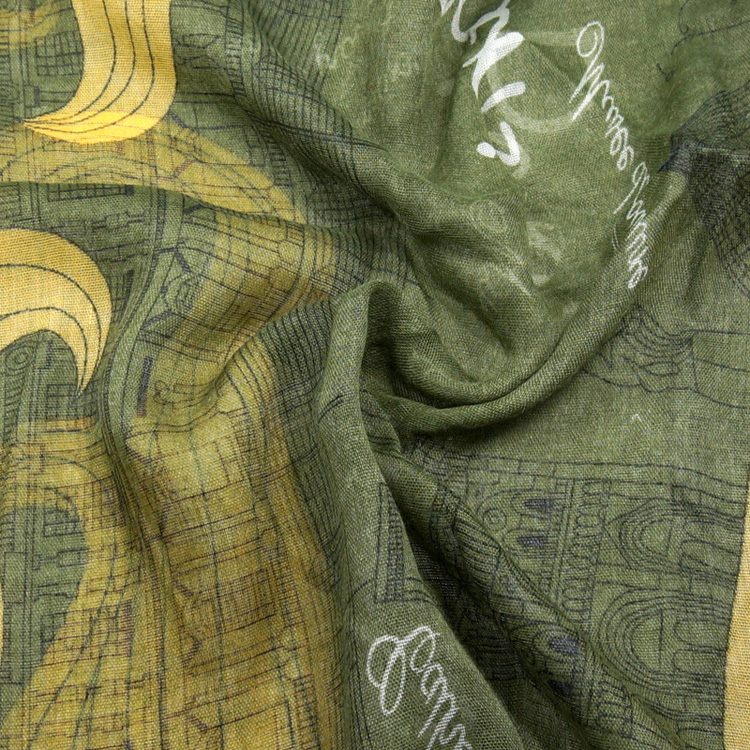 Wholesale vintage polyester silk scarf