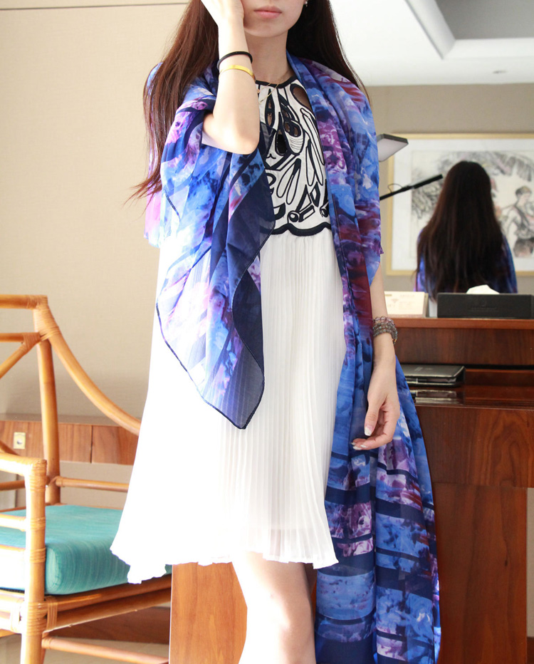 Wholesale women long chiffon scarf