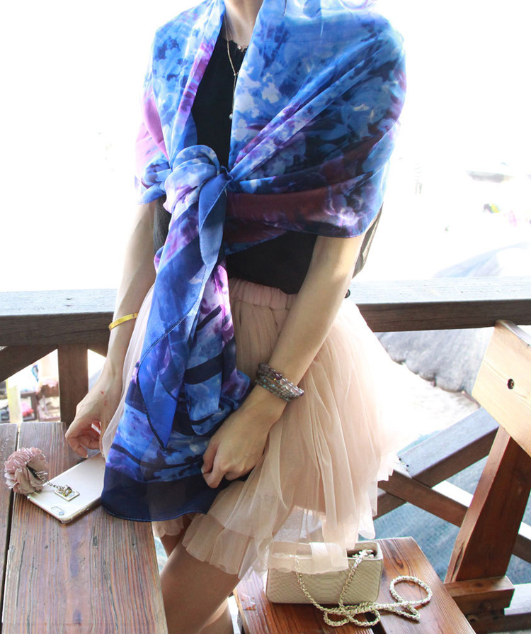 Wholesale women long chiffon scarf