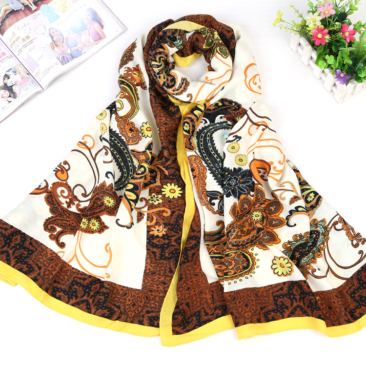 Wholesale cotton twill satin scarf