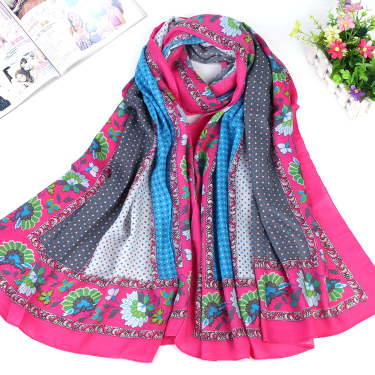 Wholesale cotton twill satin scarf