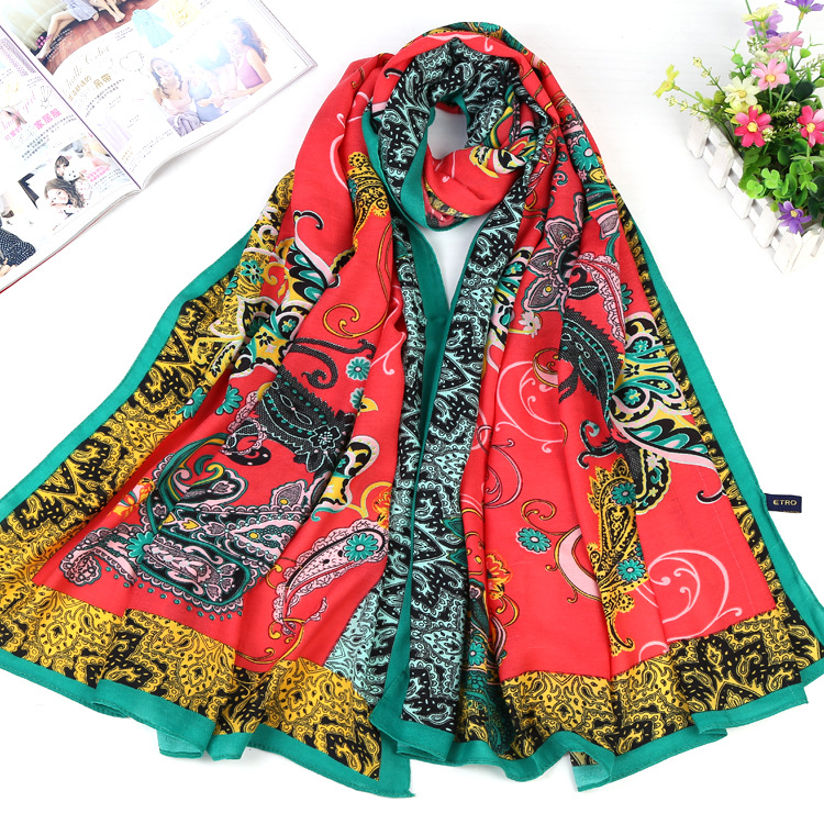 Wholesale cotton twill satin scarf