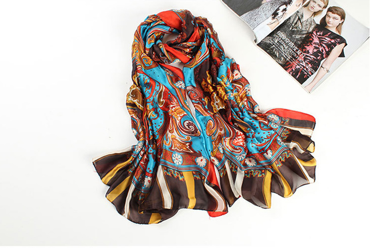 Wholesale silk velvet scarf
