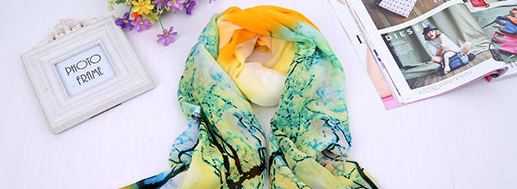 Chiffon silk scarf for sale