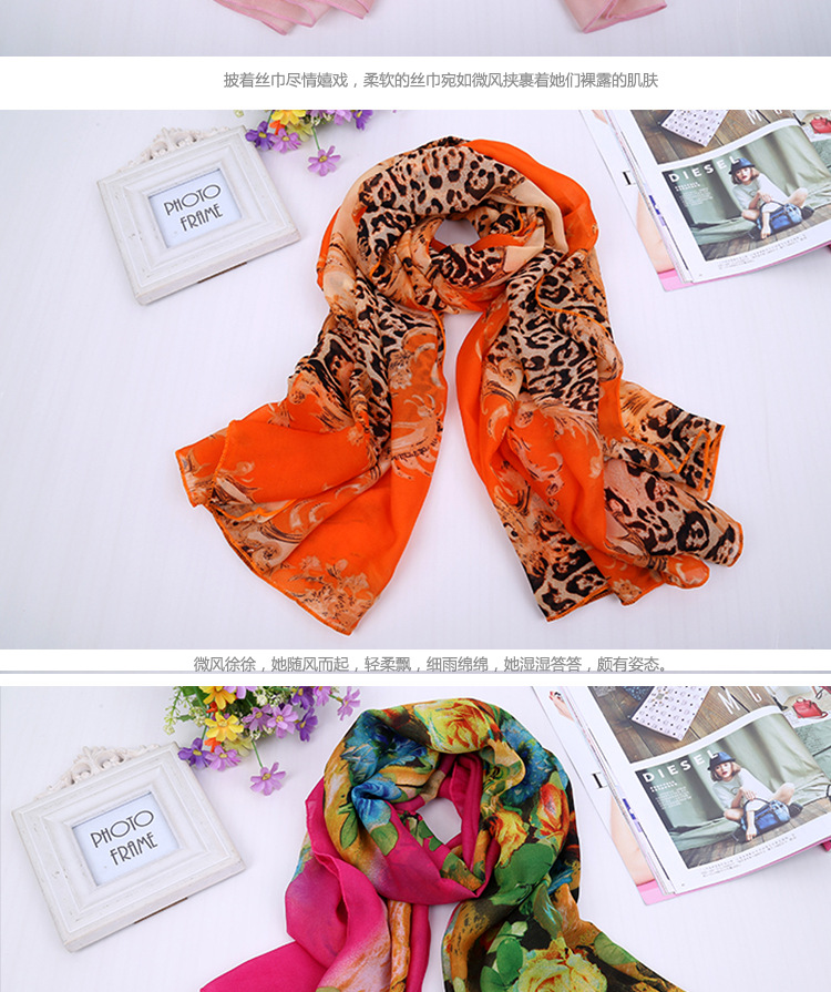 Chiffon silk scarf for sale