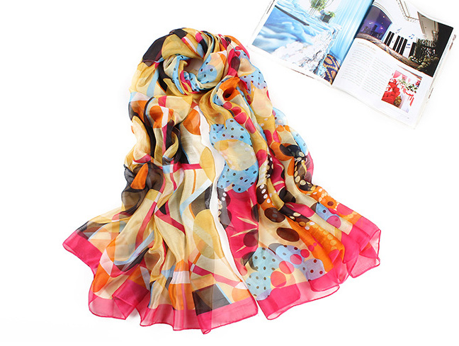 Wholesale patterned silk scarves
