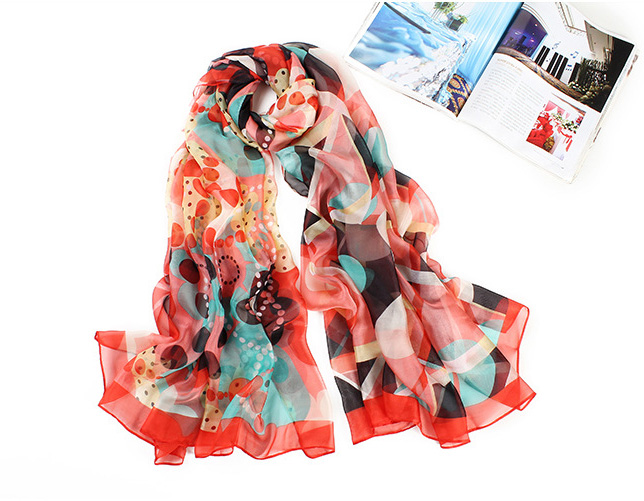 Wholesale patterned silk scarves