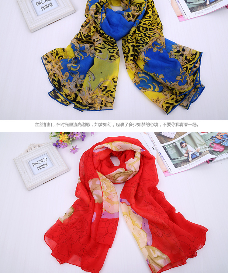 Chiffon silk scarf for sale