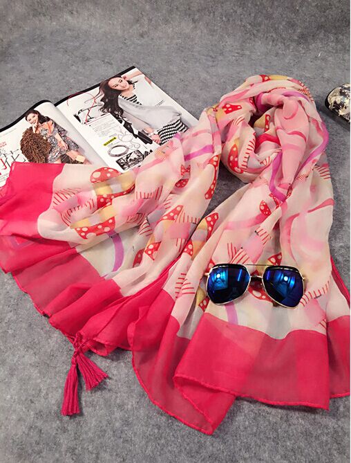 Viscose fringed infinity scarf wholesale