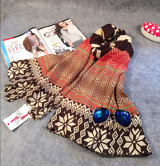 Wholesale womens viscose vintage soft scarf