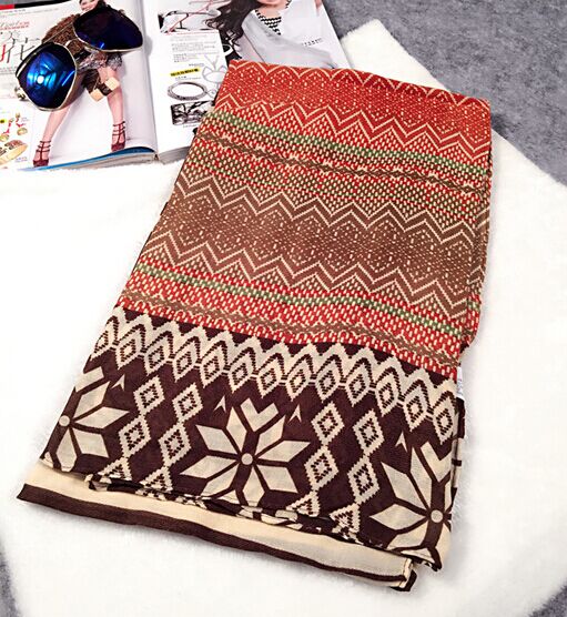 Wholesale womens viscose vintage soft scarf