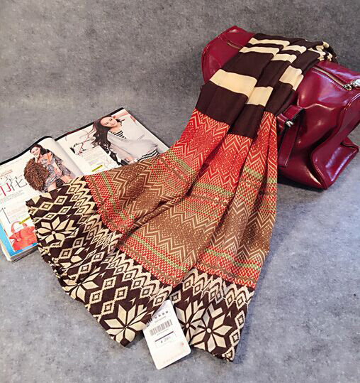 Wholesale womens viscose vintage soft scarf