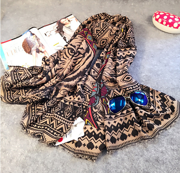 Wholesale viscose animal print scarf