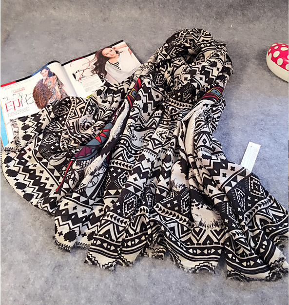 Wholesale viscose animal print scarf