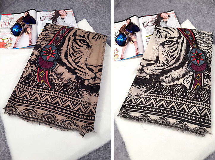 Wholesale viscose animal print scarf