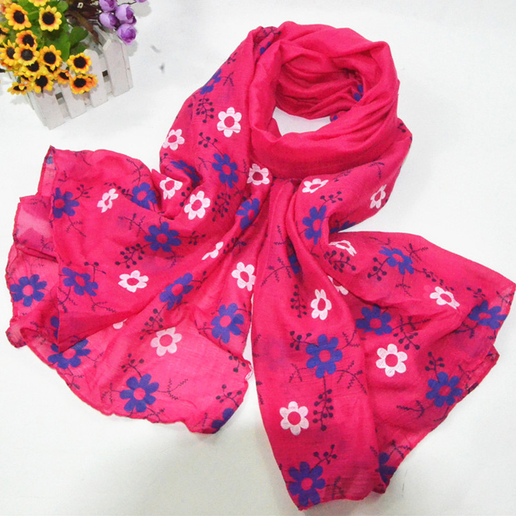 Wholesale cotton printed scarf