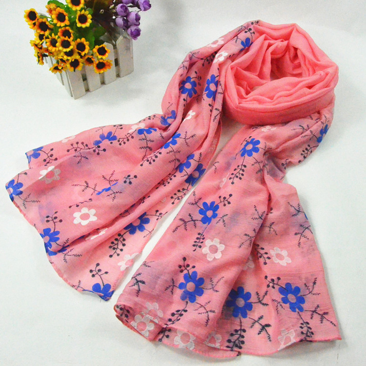 Wholesale cotton printed scarf
