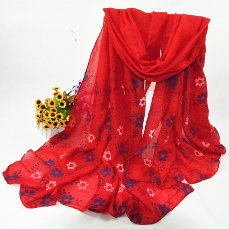 Wholesale cotton printed scarf