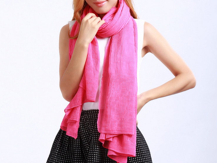 Fold cotton scarf wholesale