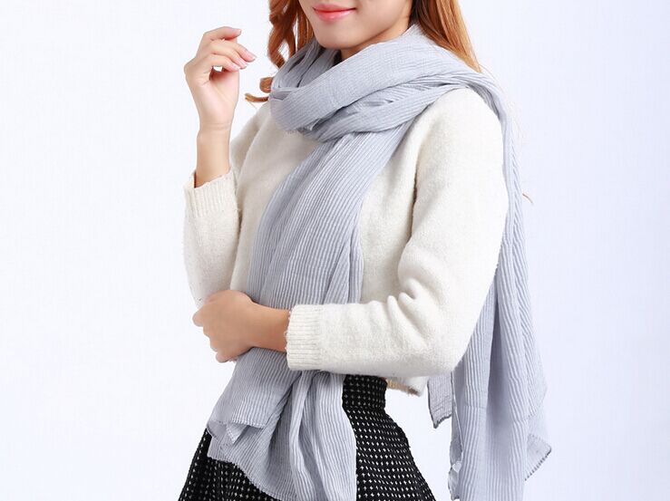 Fold cotton scarf wholesale