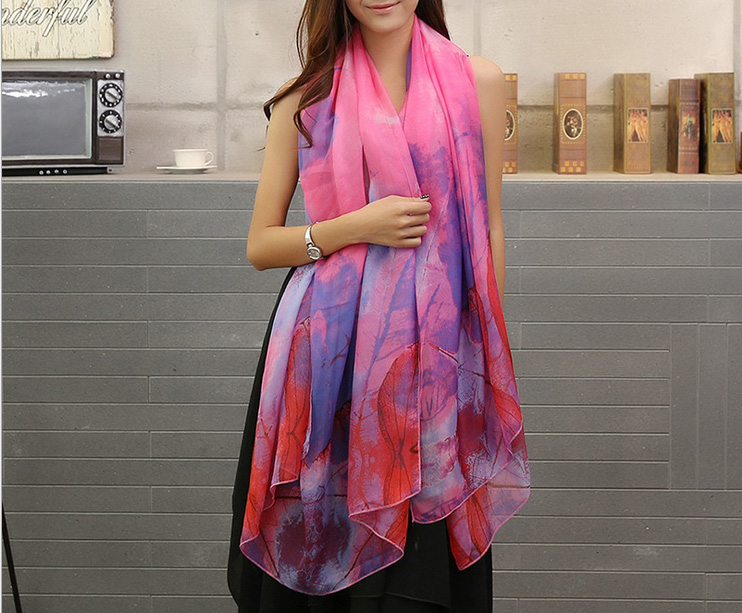 Handmade silk scarf shawl