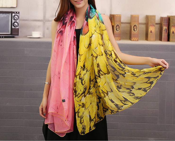 Handmade silk scarf shawl