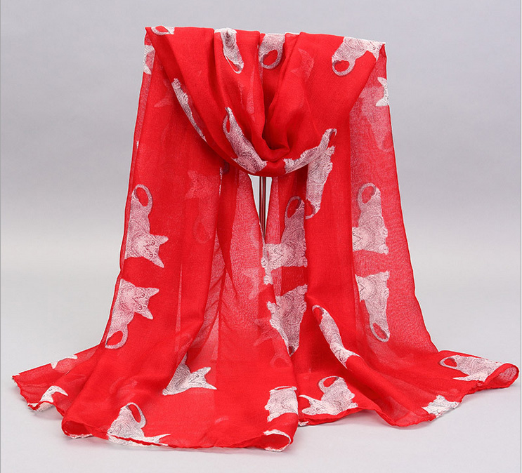Wholesale animal print neck scarf