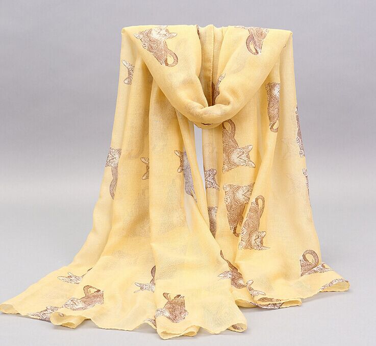 Wholesale animal print neck scarf