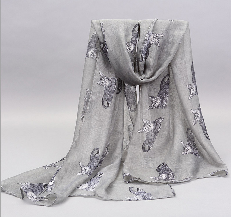 Wholesale animal print neck scarf