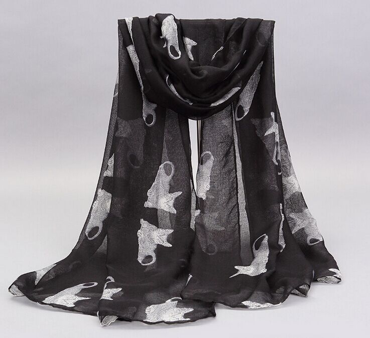 Wholesale animal print neck scarf