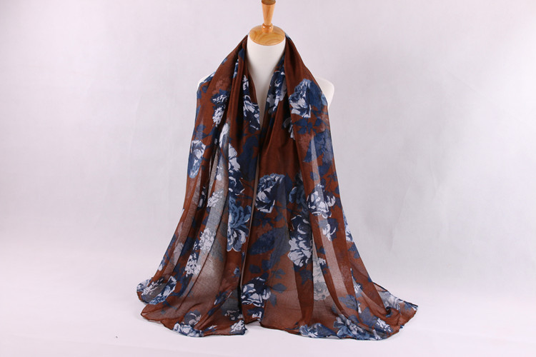 Wholesale viscose flower print scarf