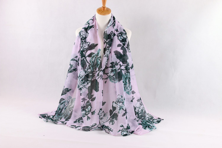 Wholesale viscose flower print scarf