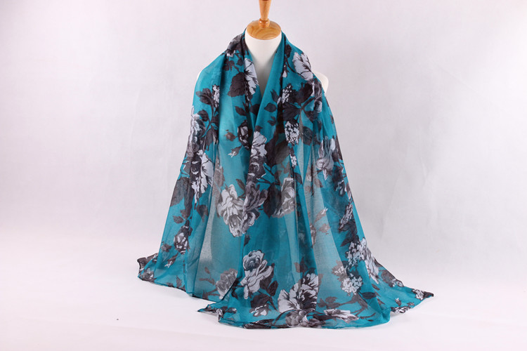 Wholesale viscose flower print scarf