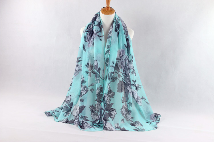 Wholesale viscose flower print scarf