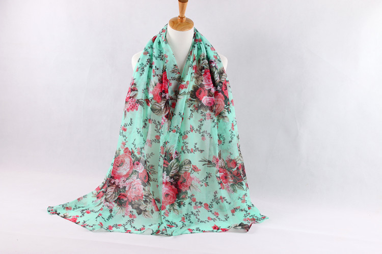 Infinity viscose flower scarf