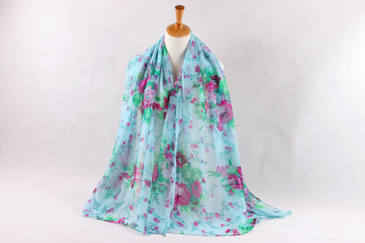 Infinity viscose flower scarf