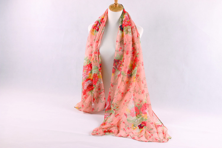 Infinity viscose flower scarf
