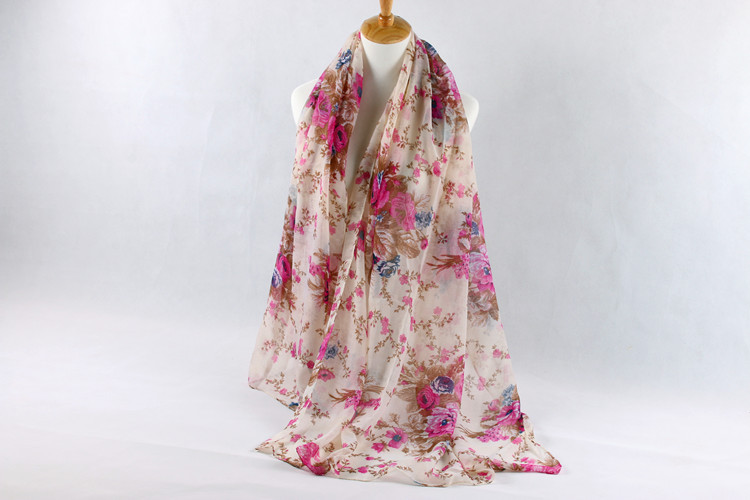 Infinity viscose flower scarf