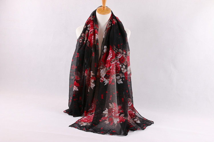 Infinity viscose flower scarf