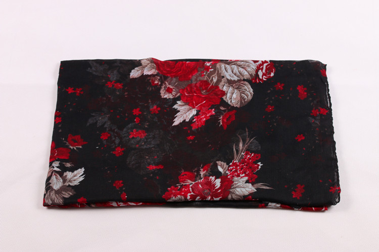 Infinity viscose flower scarf