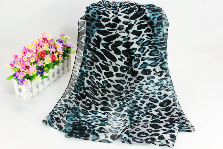 Leopard print viscose scarf wholesale