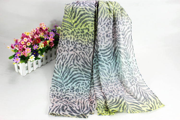 Leopard print viscose scarf wholesale