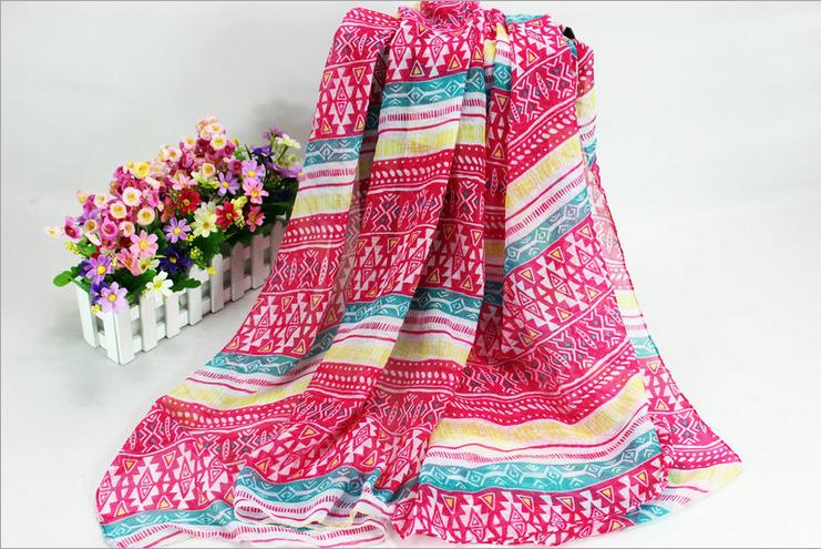 Wholesale patterned viscose scarf