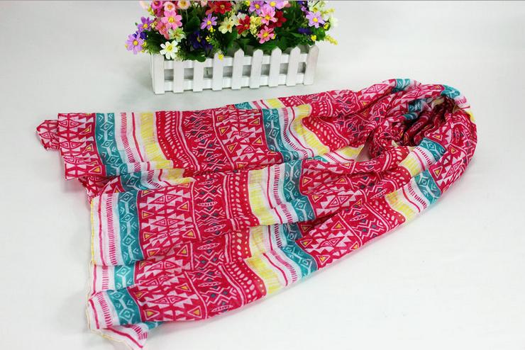 Wholesale patterned viscose scarf