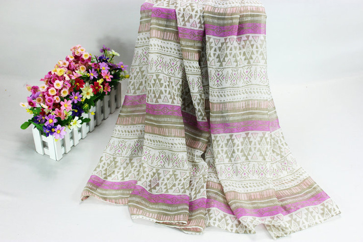 Wholesale patterned viscose scarf