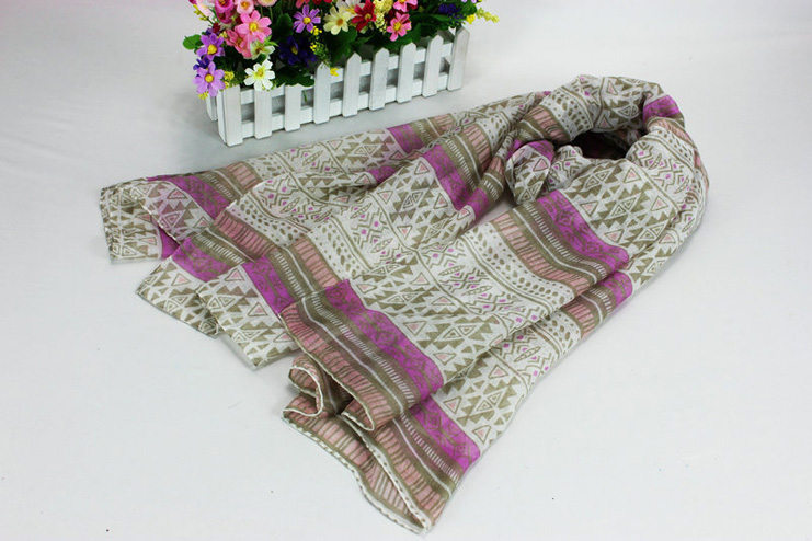 Wholesale patterned viscose scarf