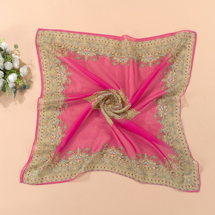 Wholesale square chiffon scarf