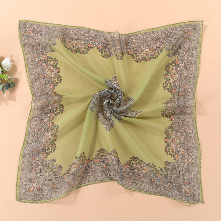 Wholesale square chiffon scarf
