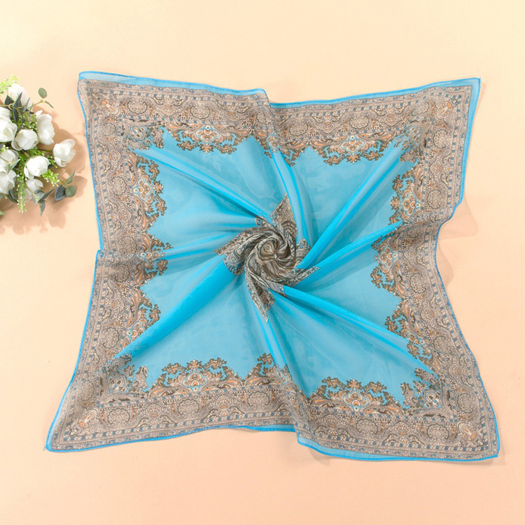 Wholesale square chiffon scarf